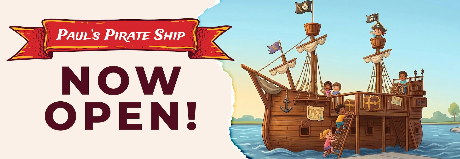 Paul's Pirate Ship – Now open!
